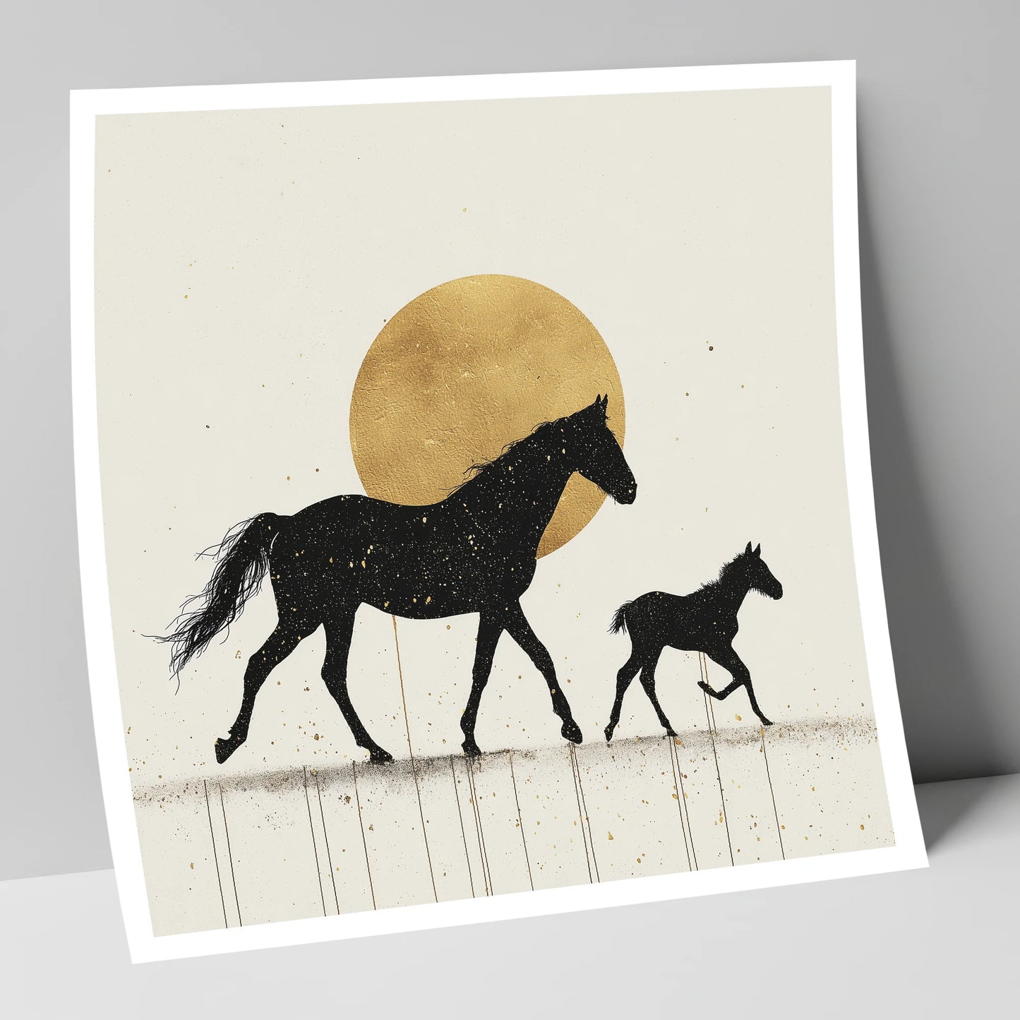 Celestial Mare and Foal mare & foal art print
