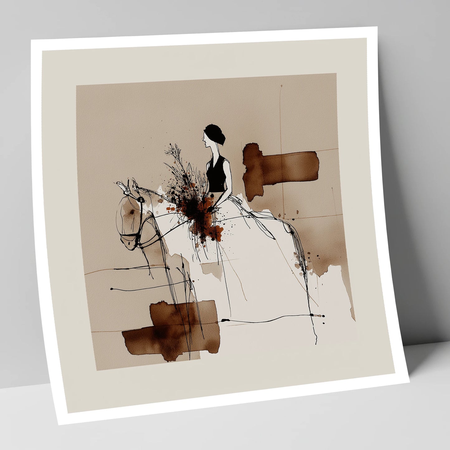 Graceful Partnership horse & rider art print