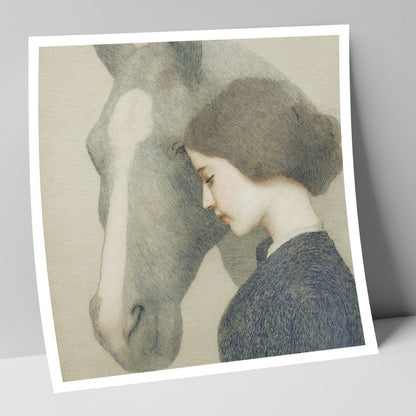 A Silent Understanding horse & rider art print