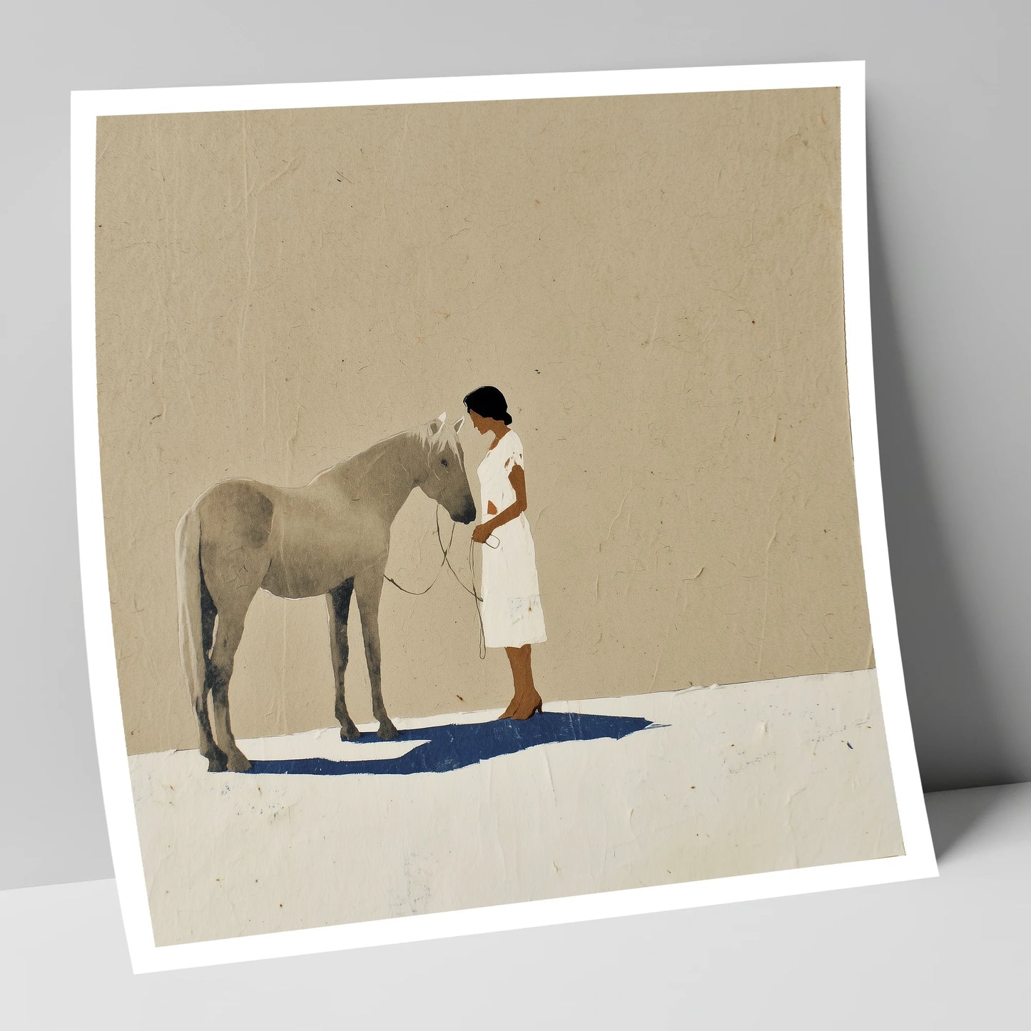 The Quiet Exchange horse & rider art print
