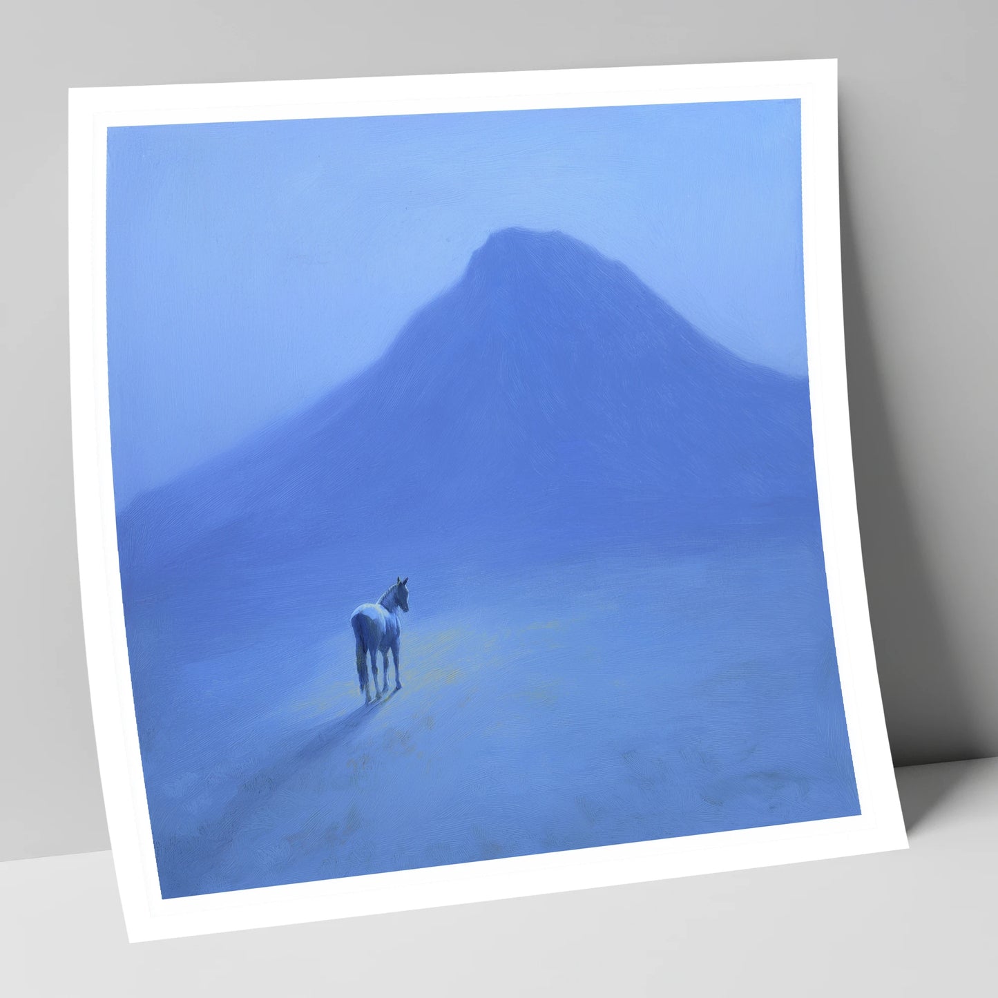 The Silent Peak horse landscape art print