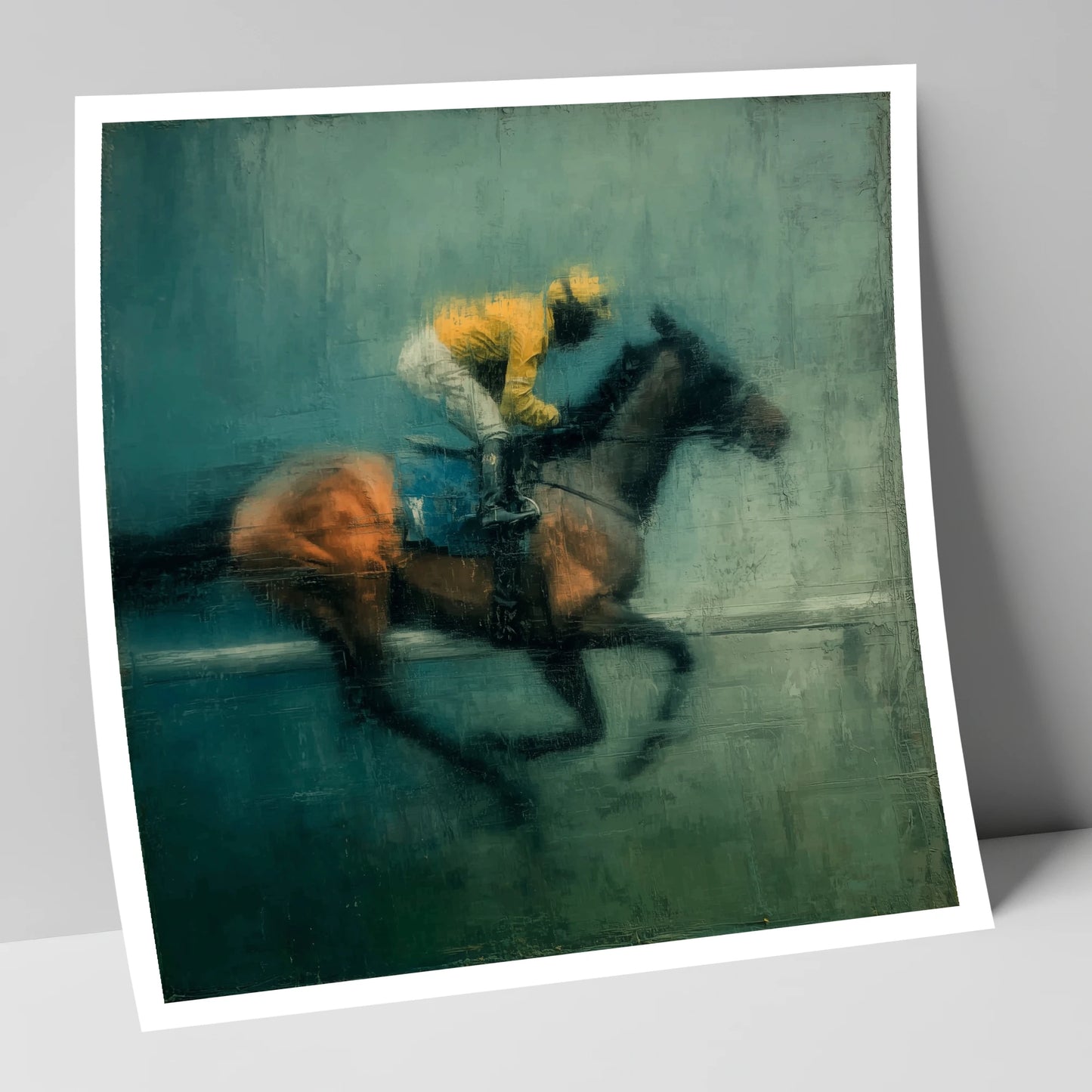 The Final Furlong racing horse art print