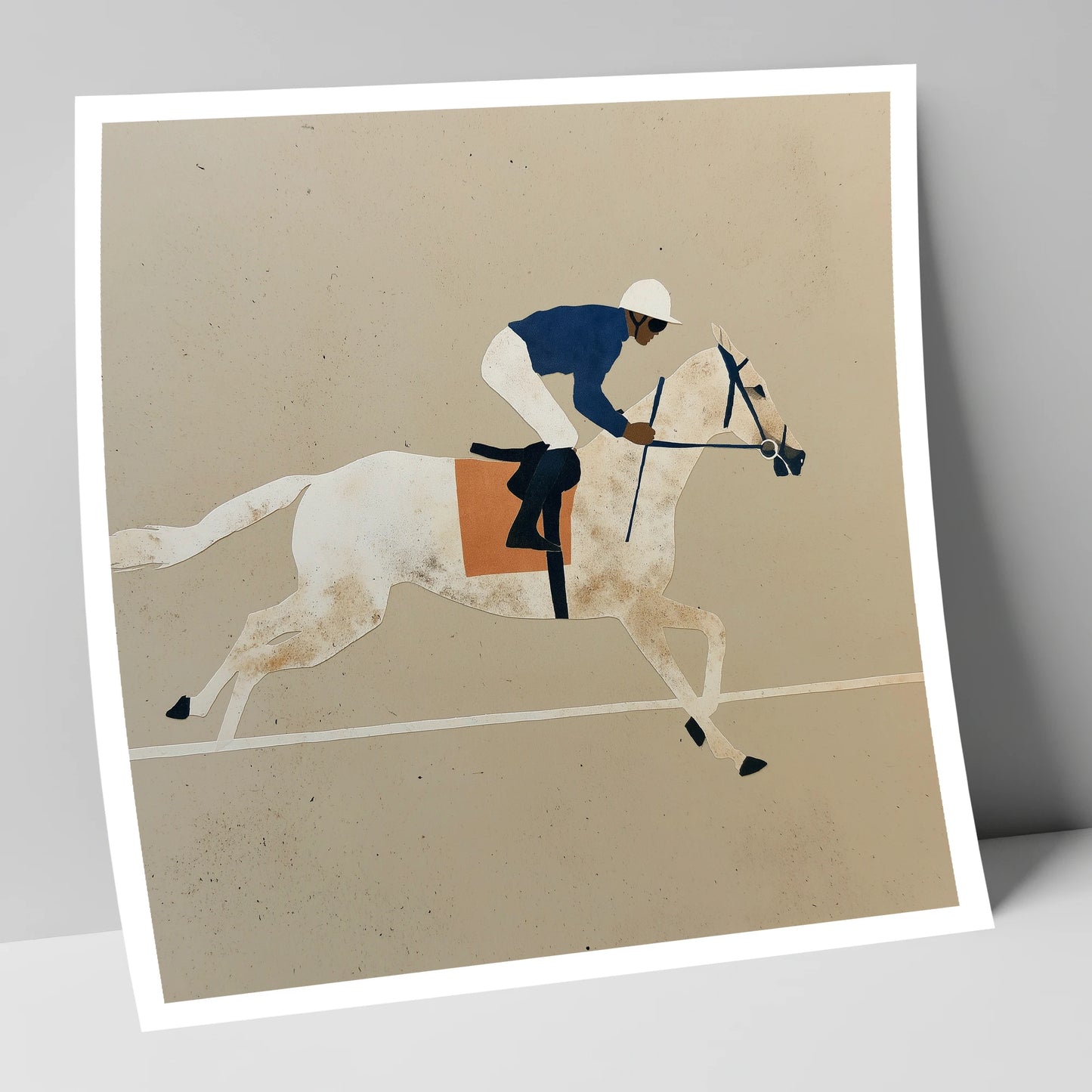 The Final Stride racing horse art print