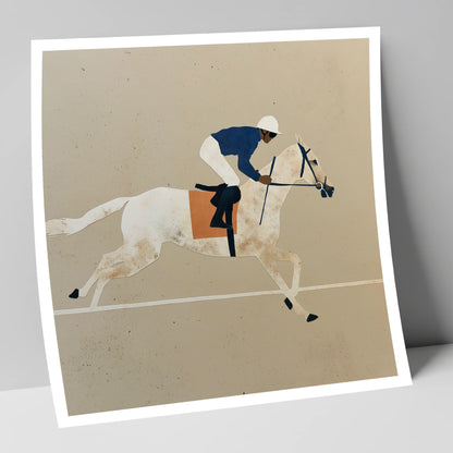 The Final Stride racing horse art print