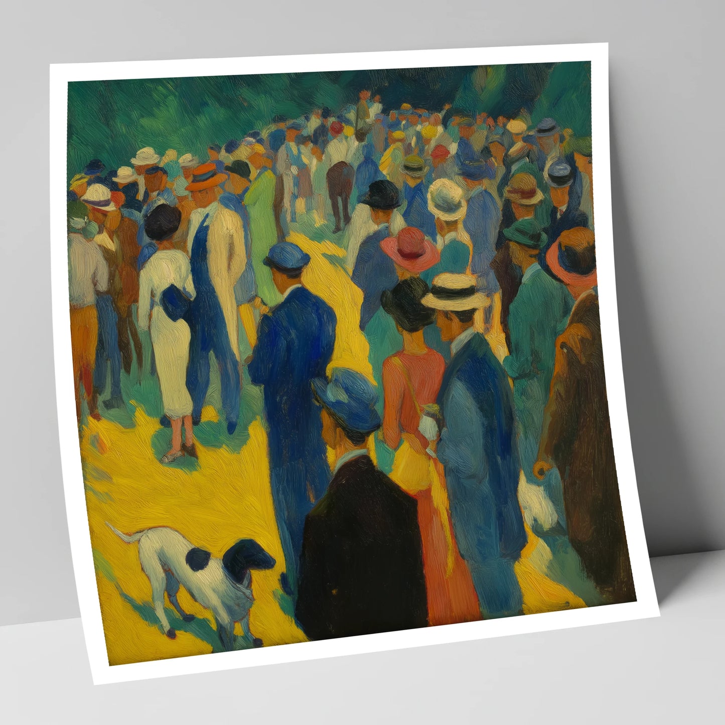 Race Day Spectacle racing horse art print