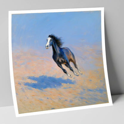 Sunlit Gallop horse breed art print