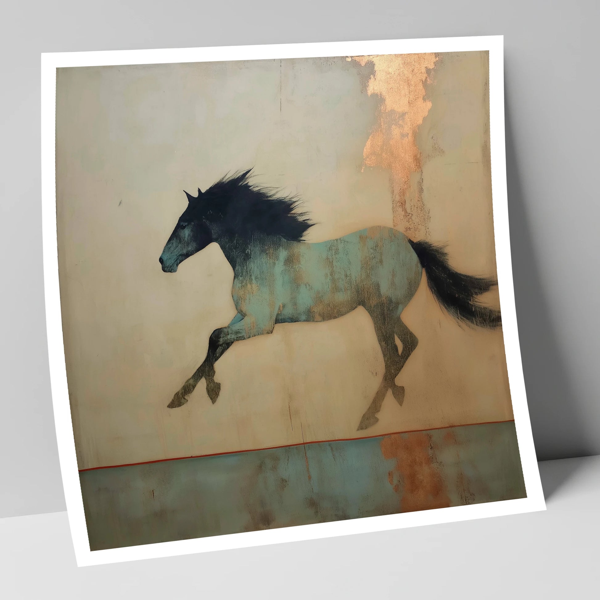Gilded Equine Spirit - Print Unframed