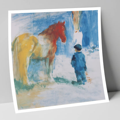 A Quiet Connection horse & rider art print