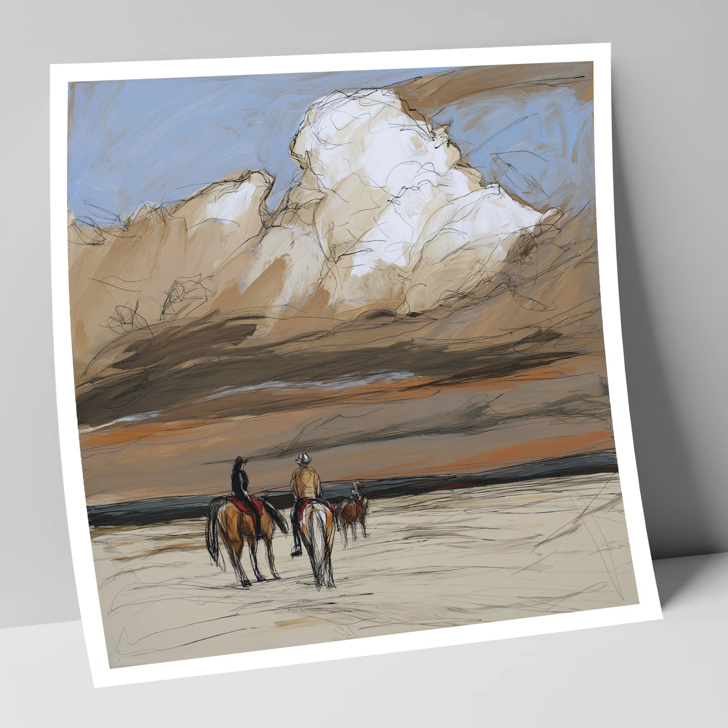 Boundless Skies horse landscape art print