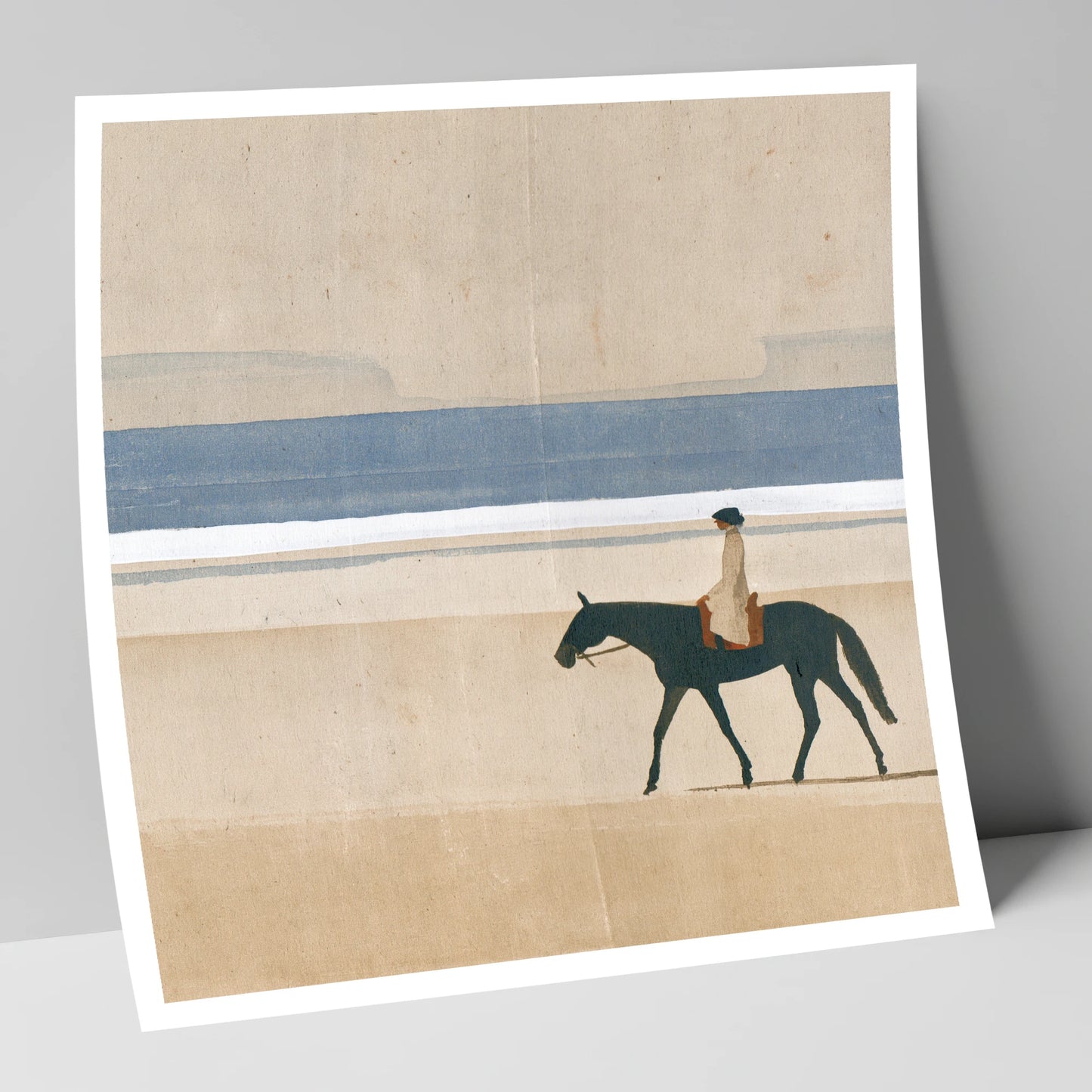 Tide Line Tranquillity beach horse art print