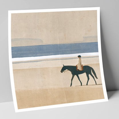 Tide Line Tranquillity beach horse art print