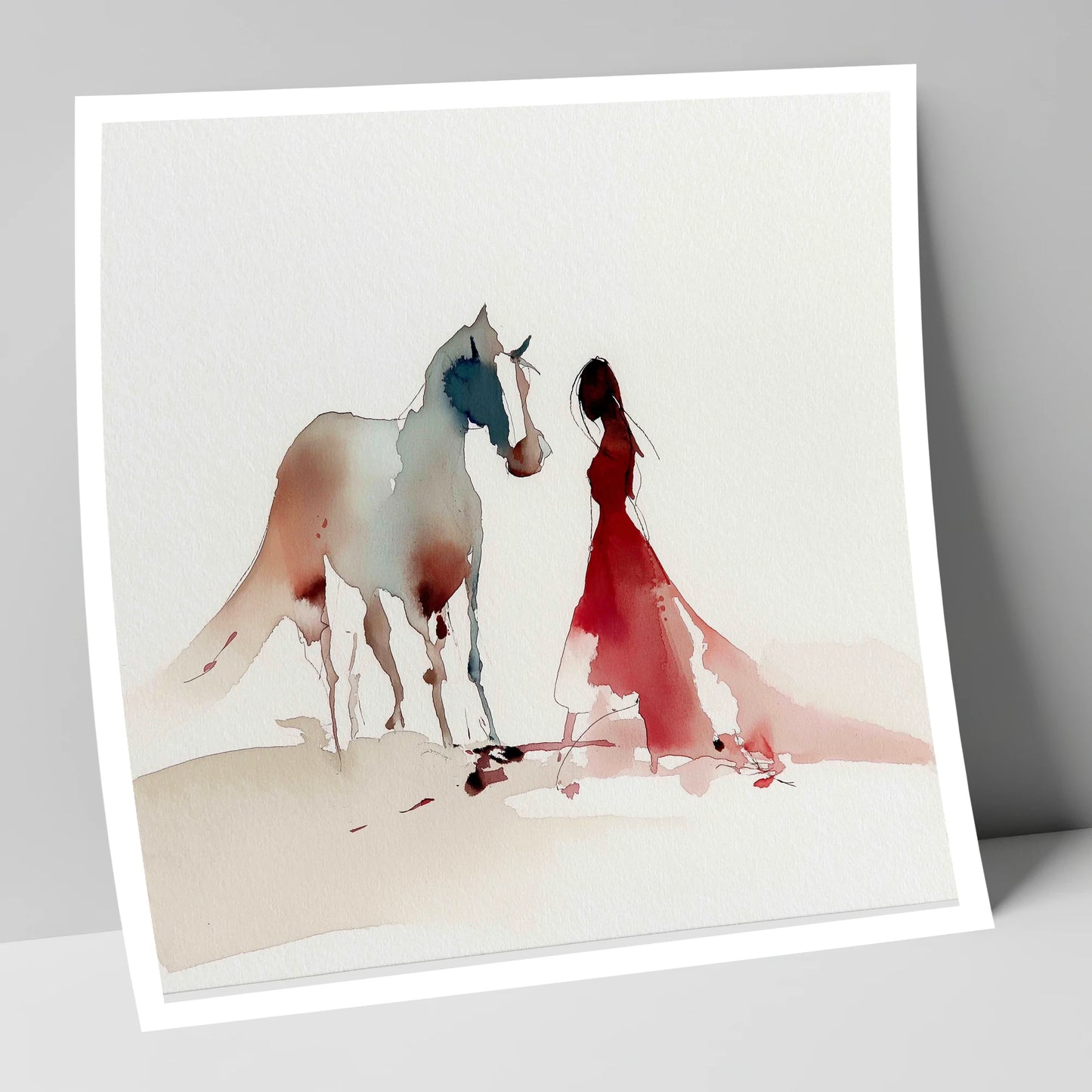 The Crimson Bond horse & rider art print