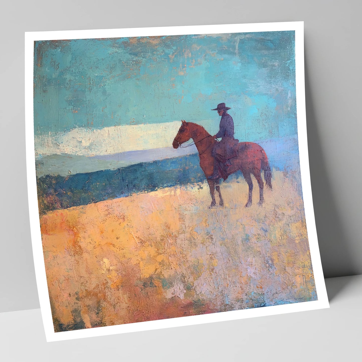 The Quiet Frontier western horse art print
