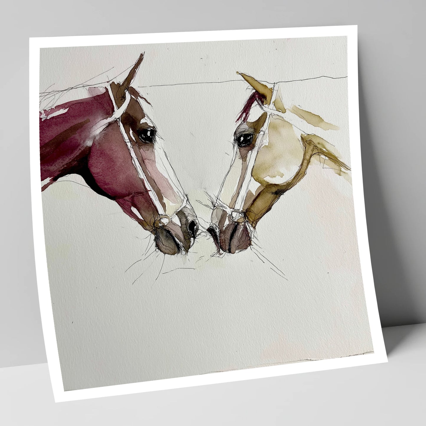 Kindred Spirits horse portrait art print