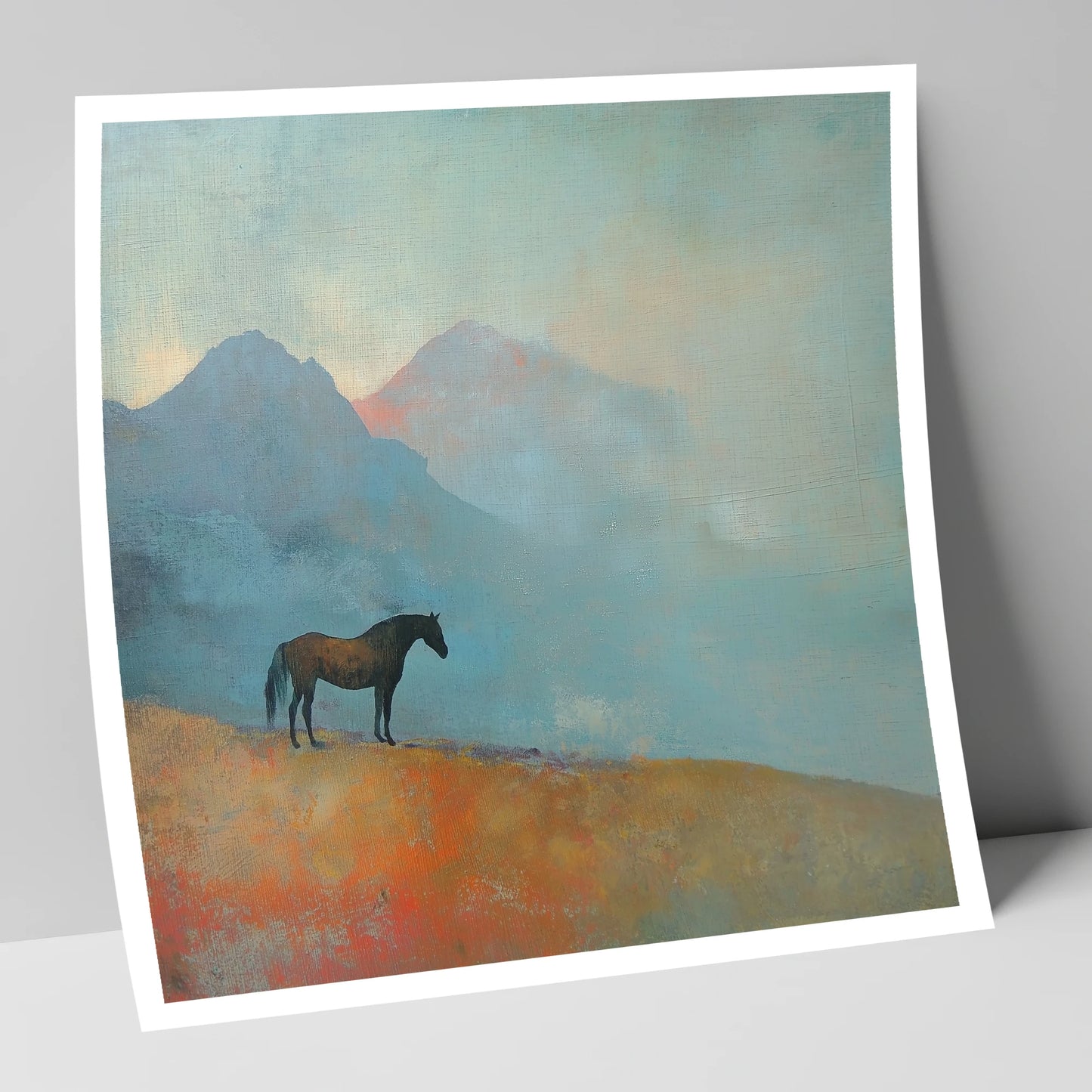 Highland Solitude horse landscape art print