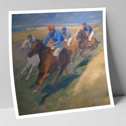 The Classic Chase racing horse art print