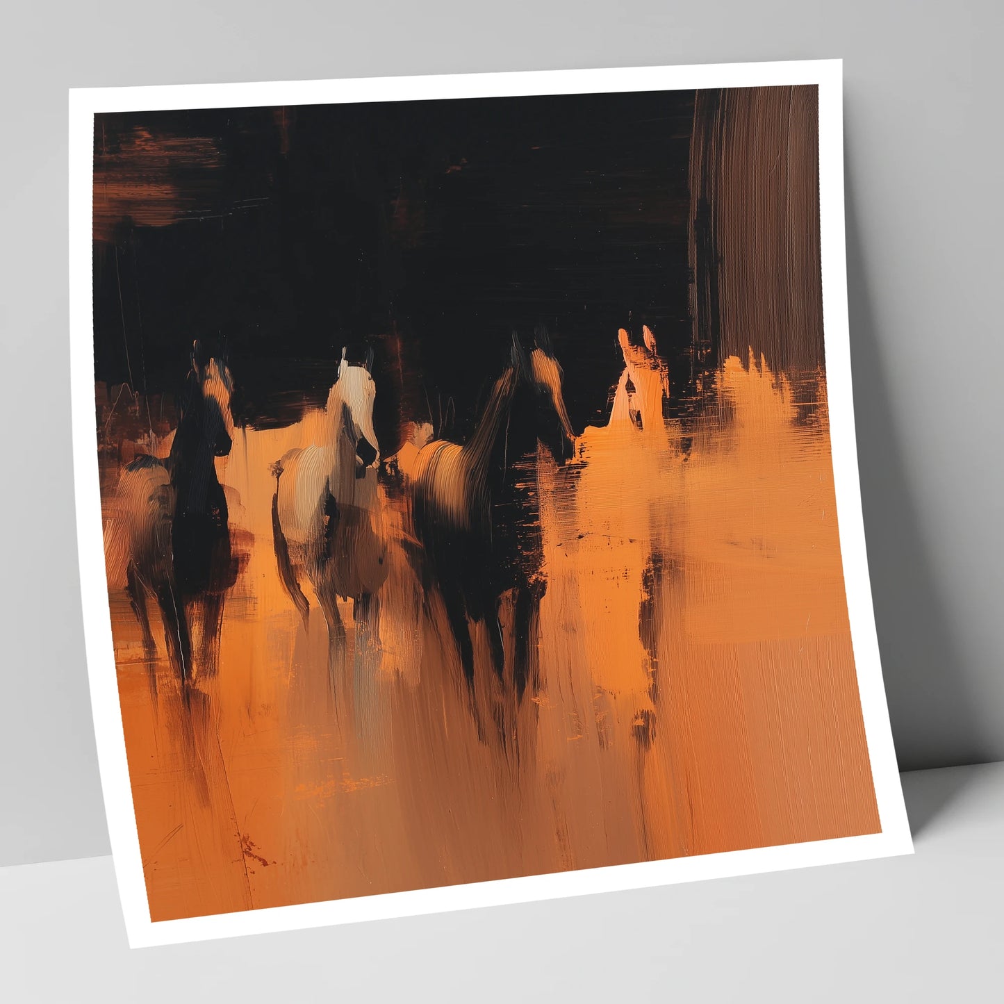 Out of the Shadows racing horse art print