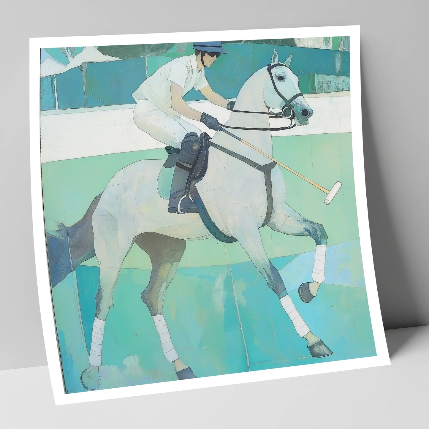 The Serene Chukka polo horse art print