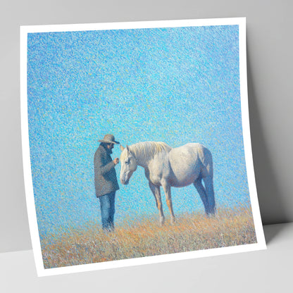 Luminous Connection horse & rider art print