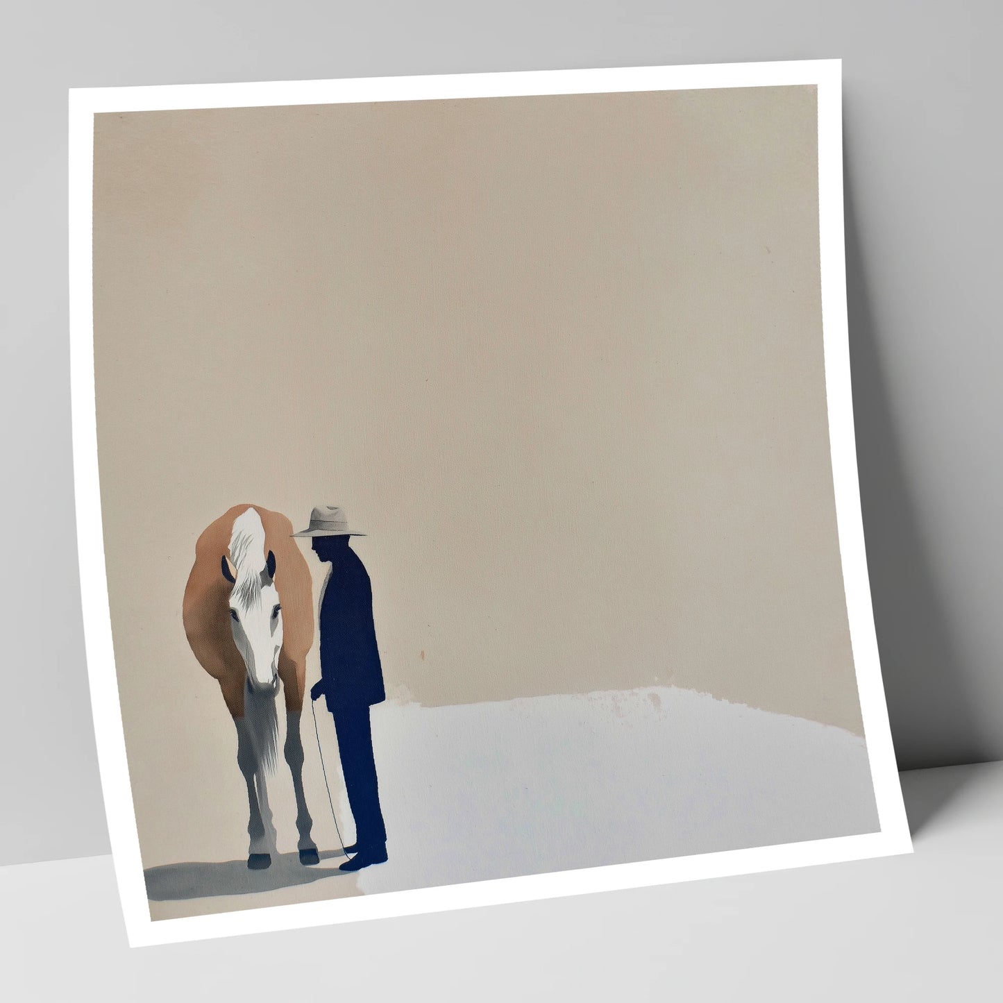 Quiet Companionship horse & rider art print