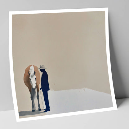 Quiet Companionship horse & rider art print