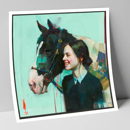 A Shared Understanding horse & rider art print