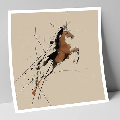 Bold Ascension horse portrait art print