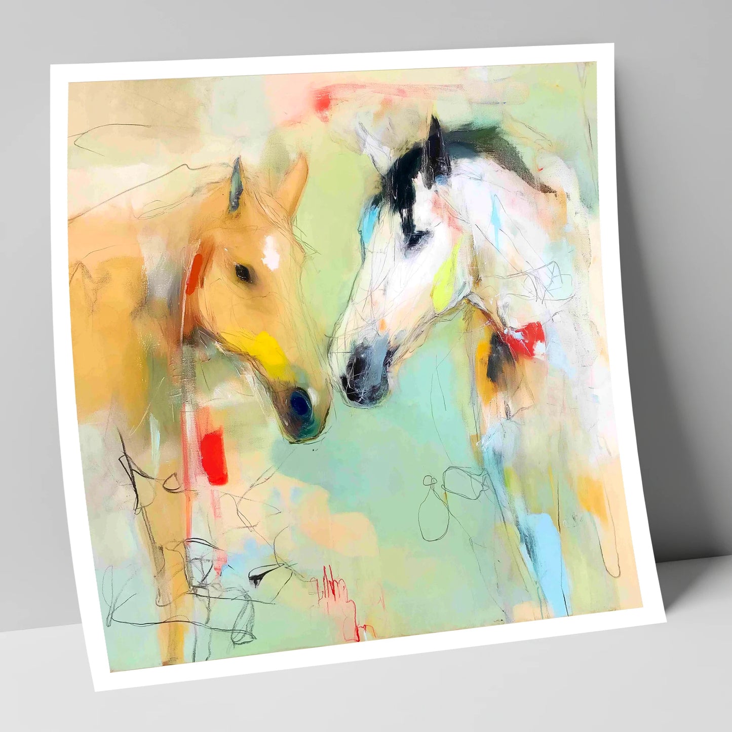 Whispered Secrets horse portrait art print