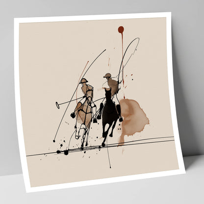 Polo Dynamics polo horse art print