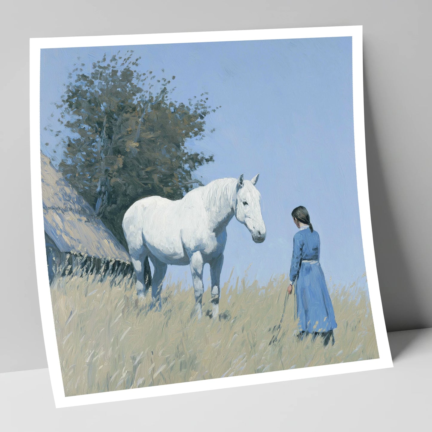 A Quiet Understanding horse & rider art print