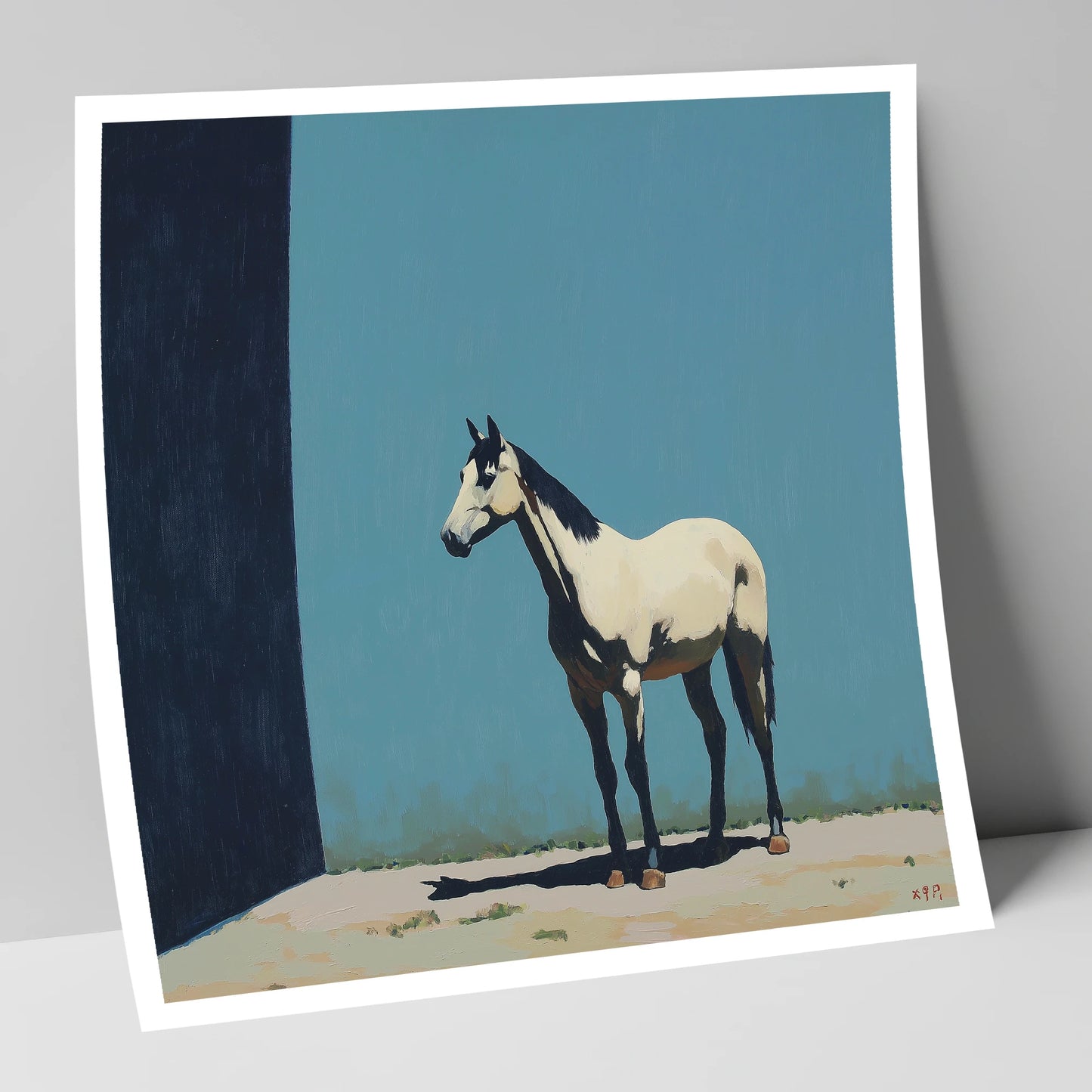Cerulean and Shadow horse breed art print