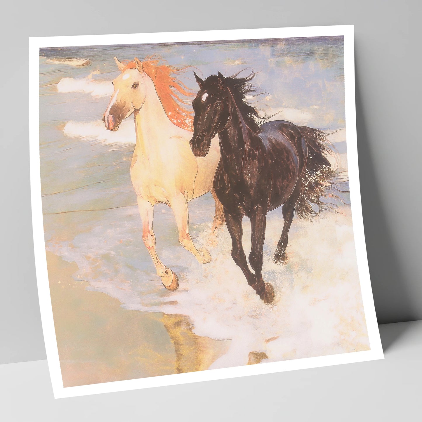 Ethereal Tide Gallop horse landscape art print
