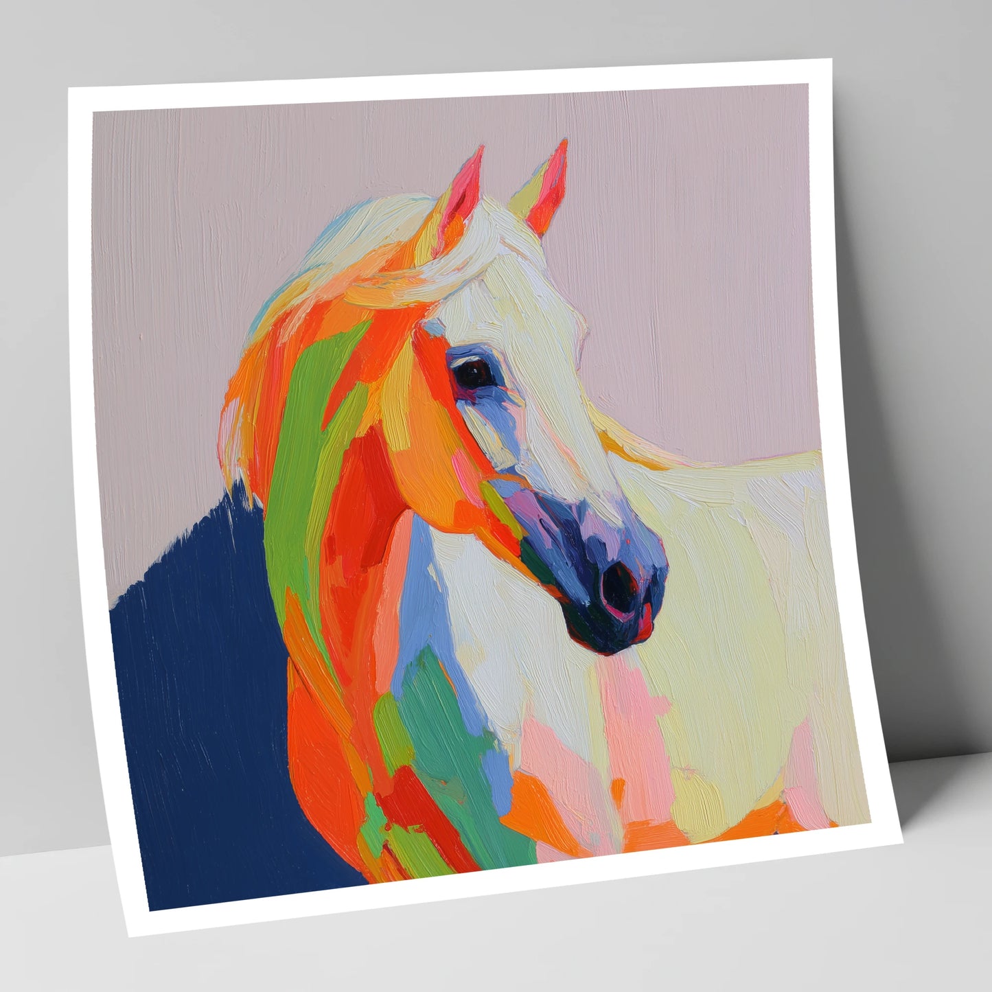 Vivid Equine Profile horse breed art print