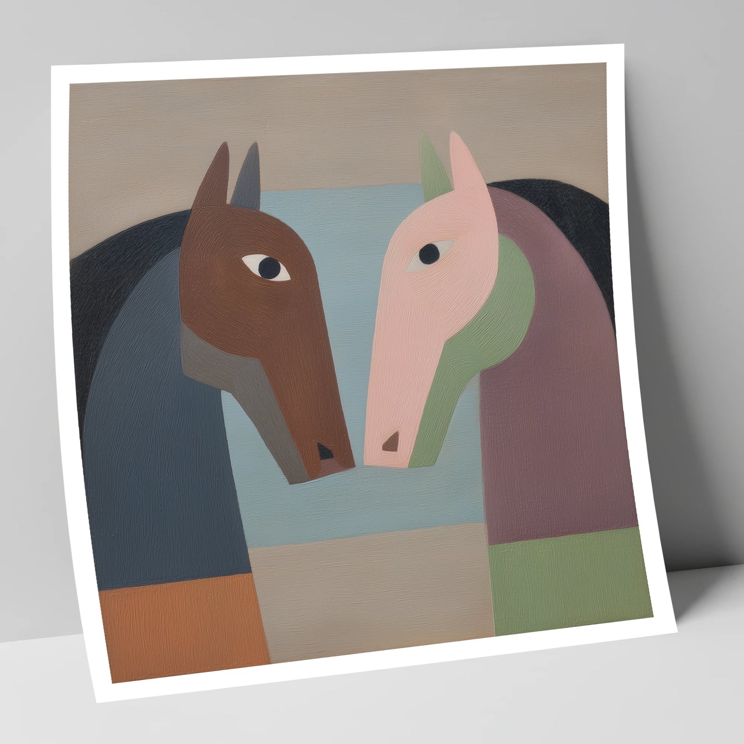Structured Connection horse portrait art print