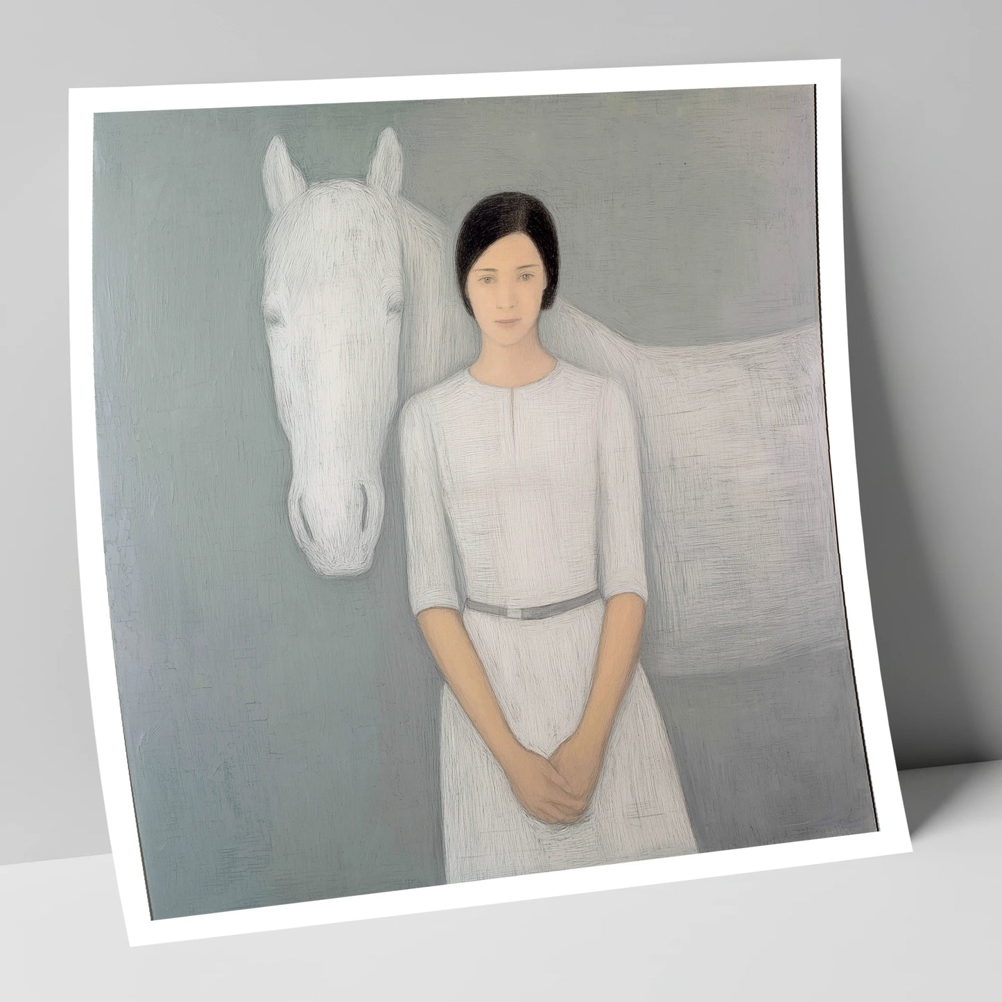 Quiet Connection horse & rider art print