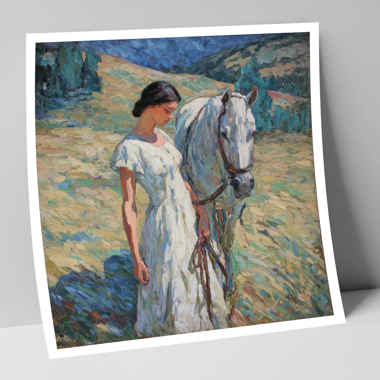 A Quiet Connection horse & rider art print