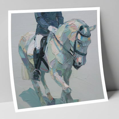 Collected In Pastel dressage horse art print
