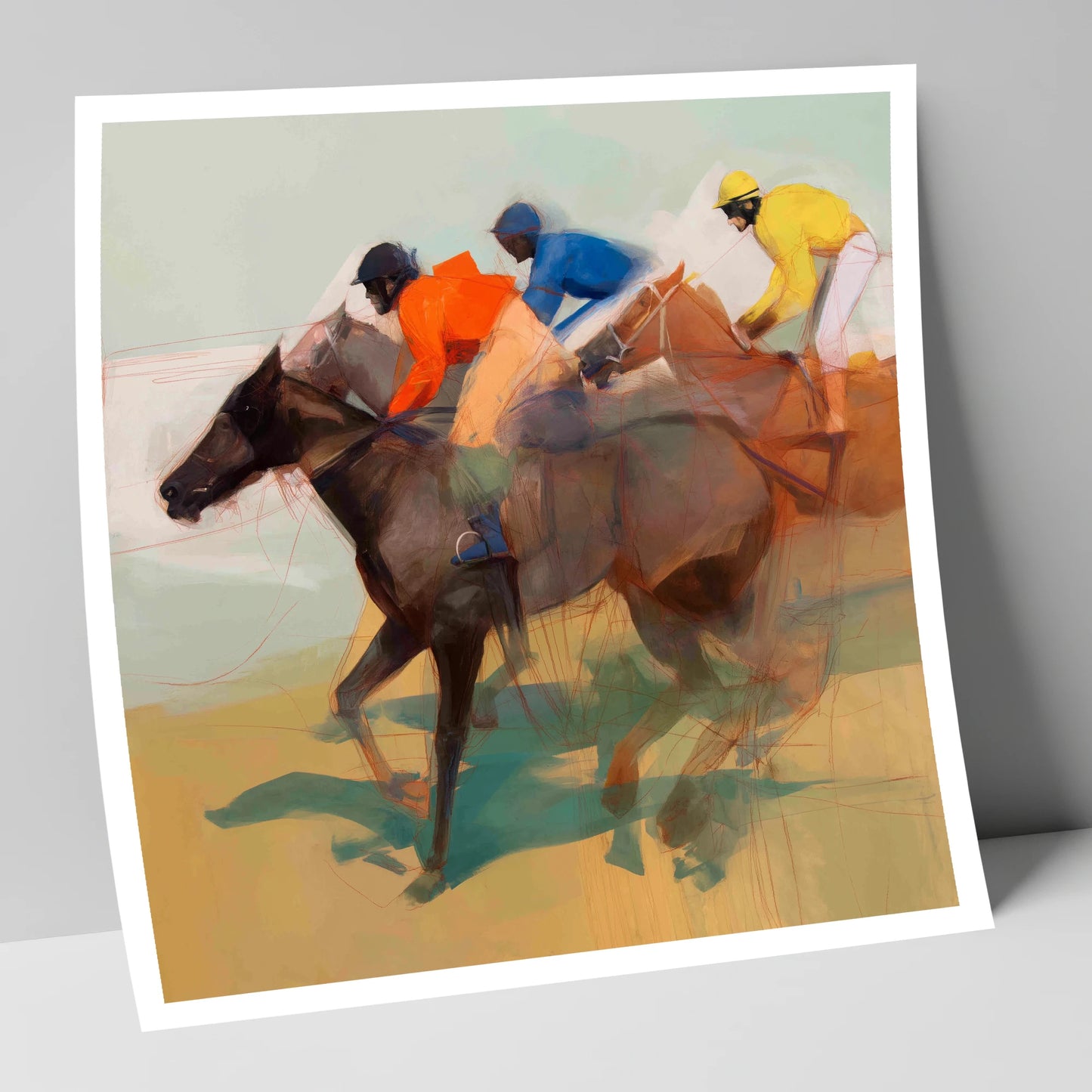 Silks of the Final Furlong racing horse art print