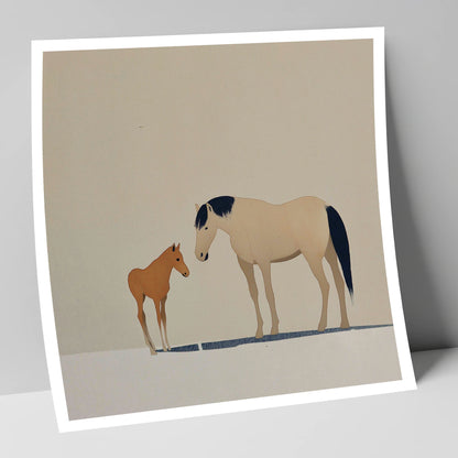Quiet Guidance mare & foal art print