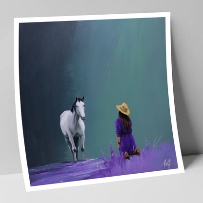 Silent Communion horse & rider art print