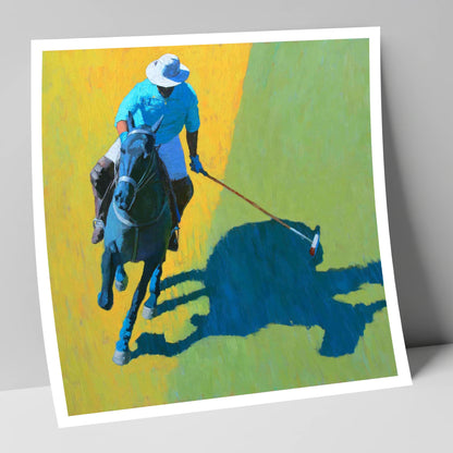 High Goal Sunlight polo horse art print