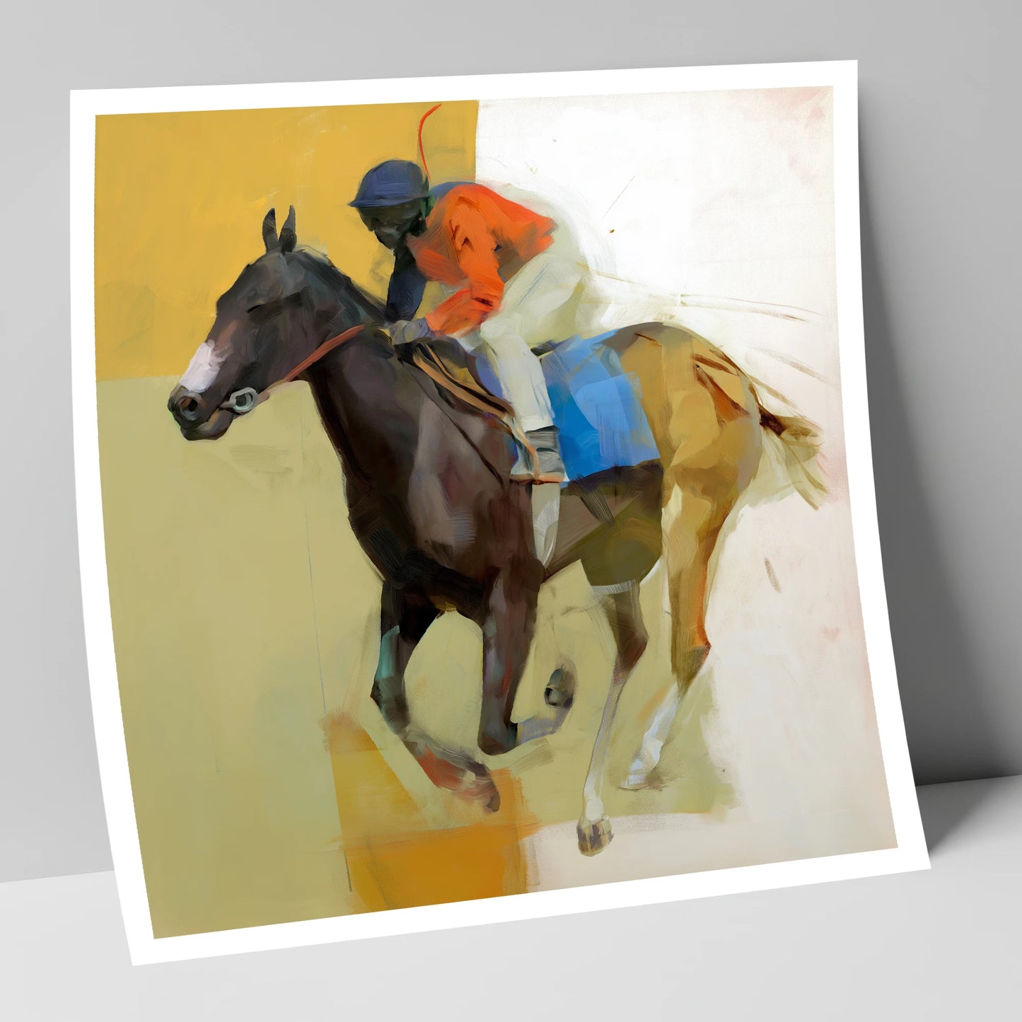 Full Stretch Momentum racing horse art print