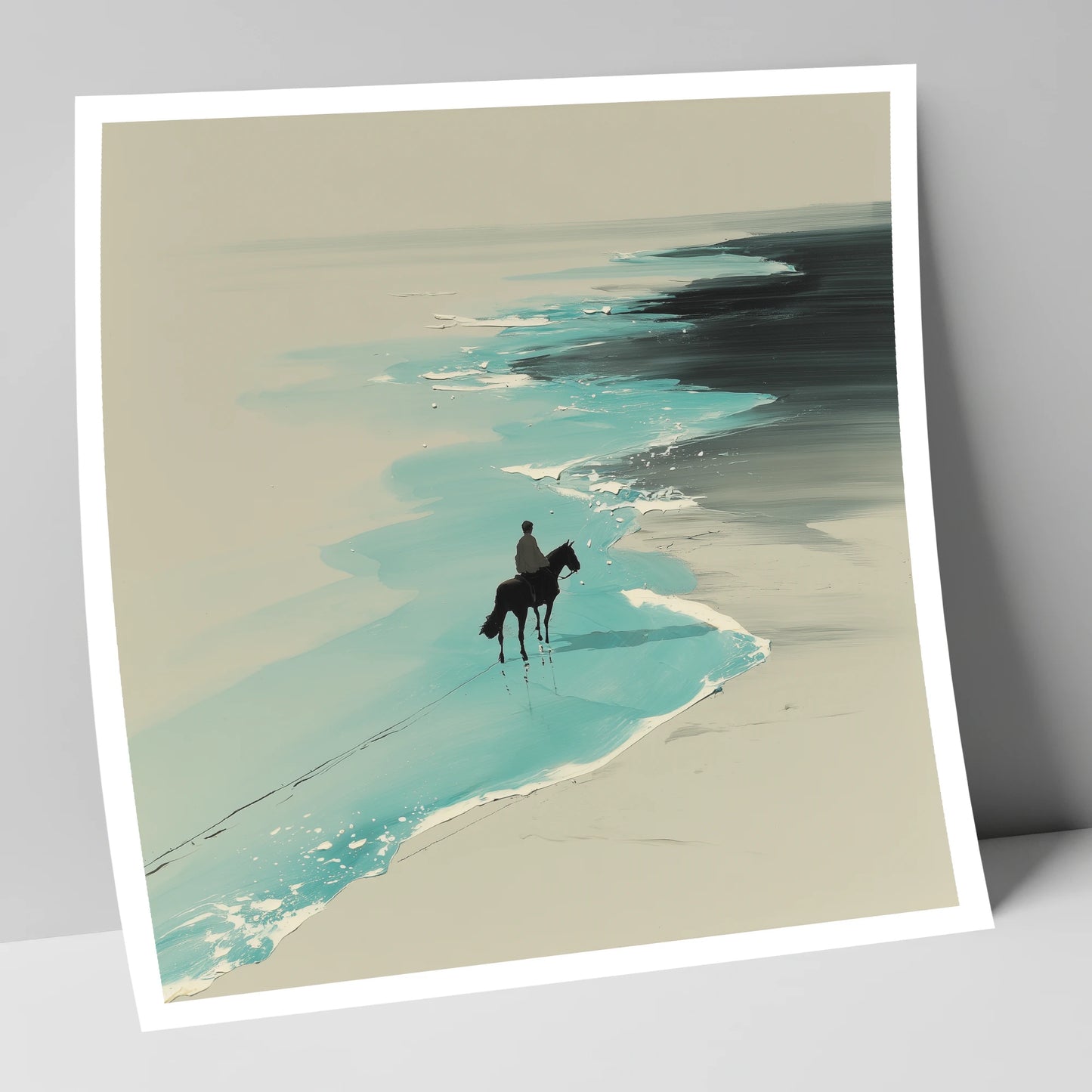 Edge of the Tide horse landscape art print