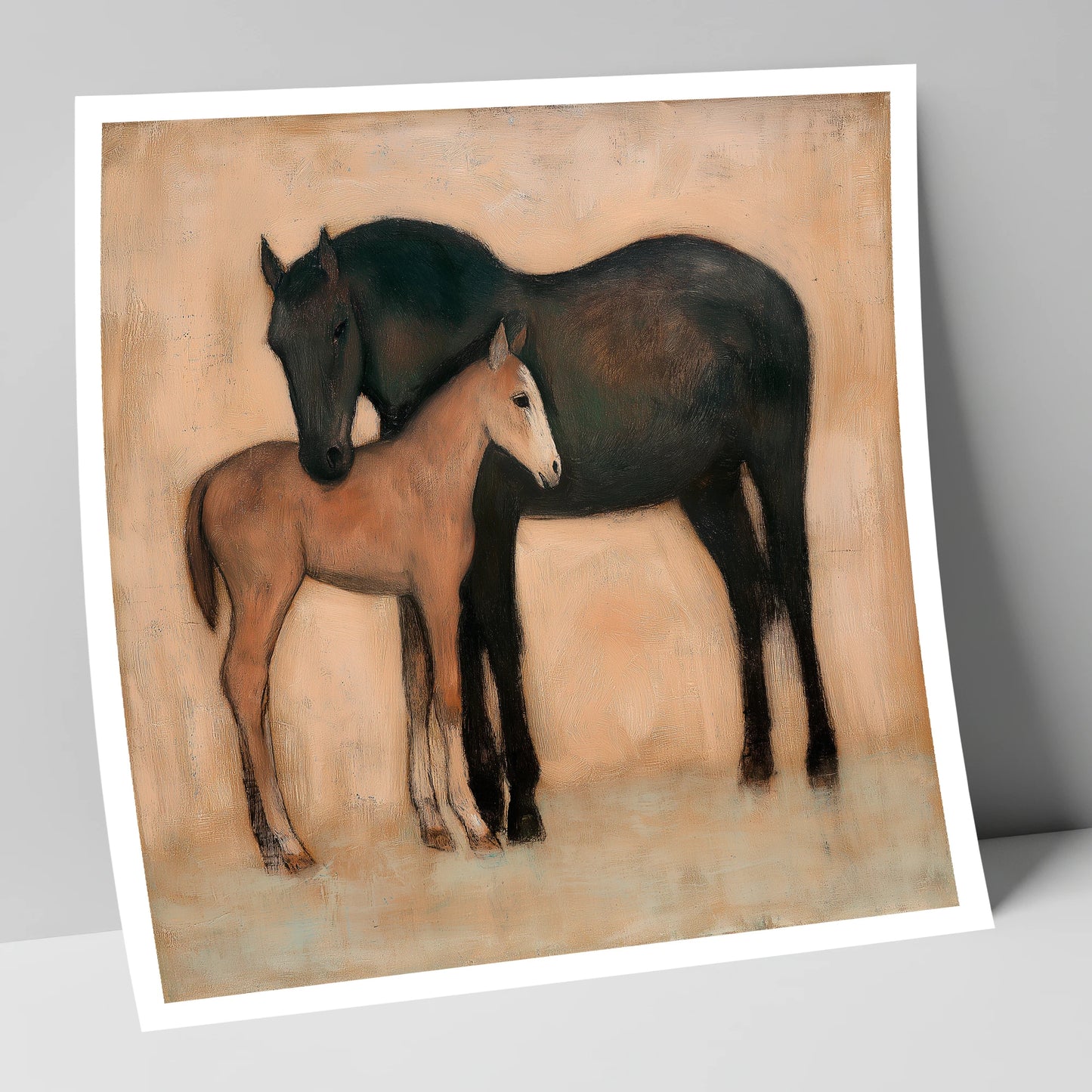 Quiet Affection mare & foal art print
