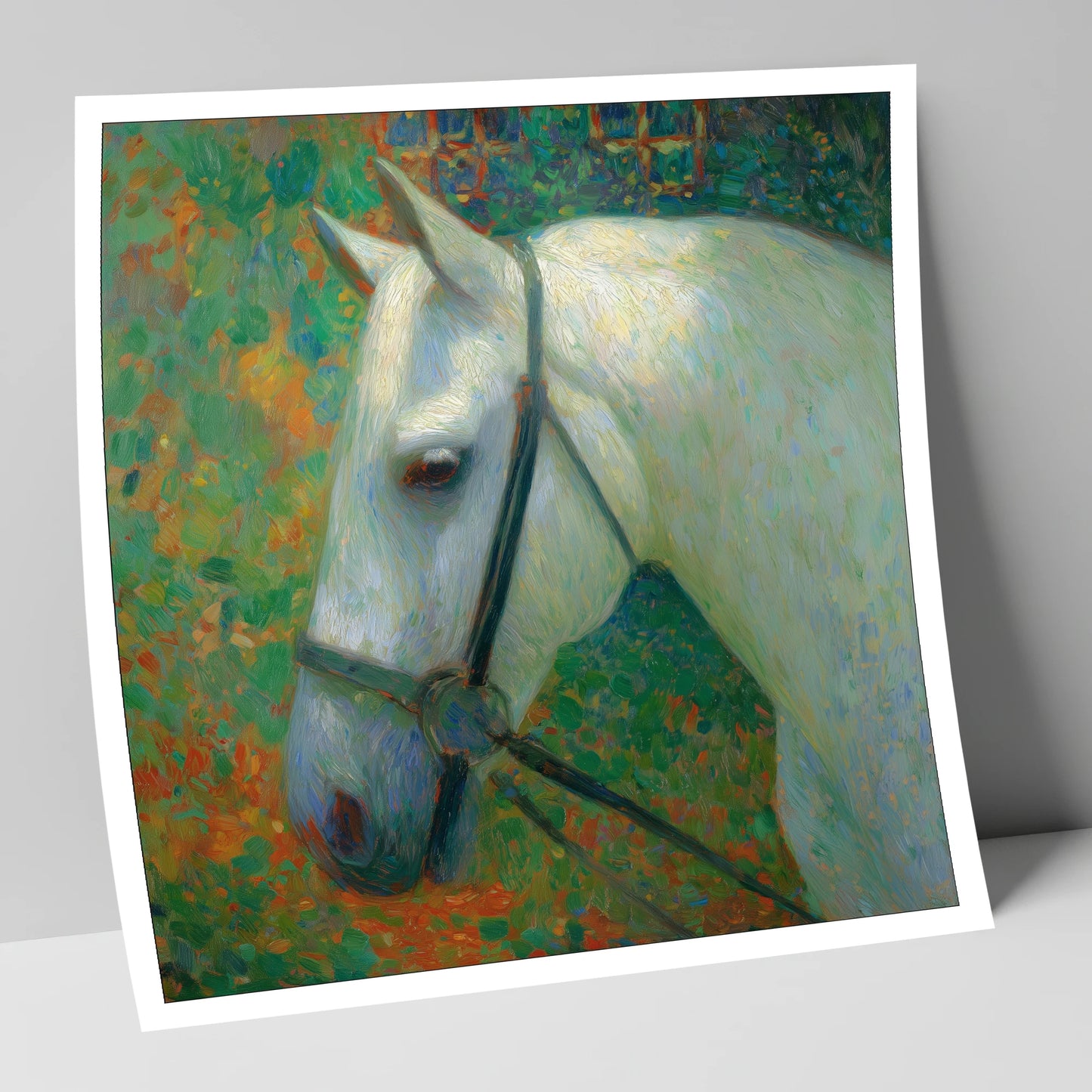 Radiant Grey Portrait horse portrait art print