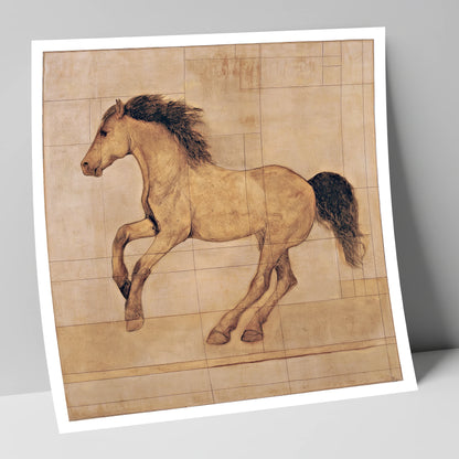 Classical Equine Study horse portrait art print