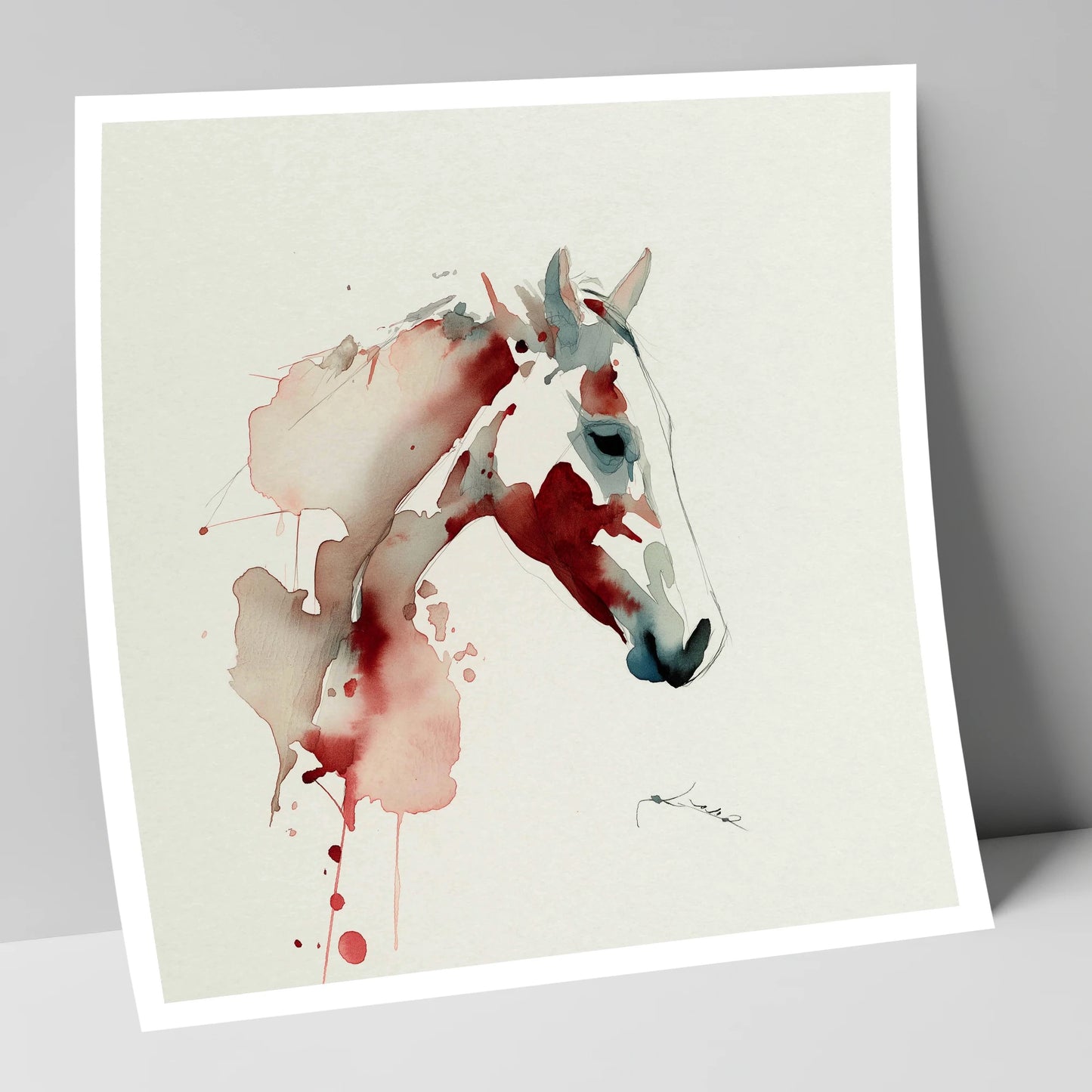 Crimson Spirit horse breed art print