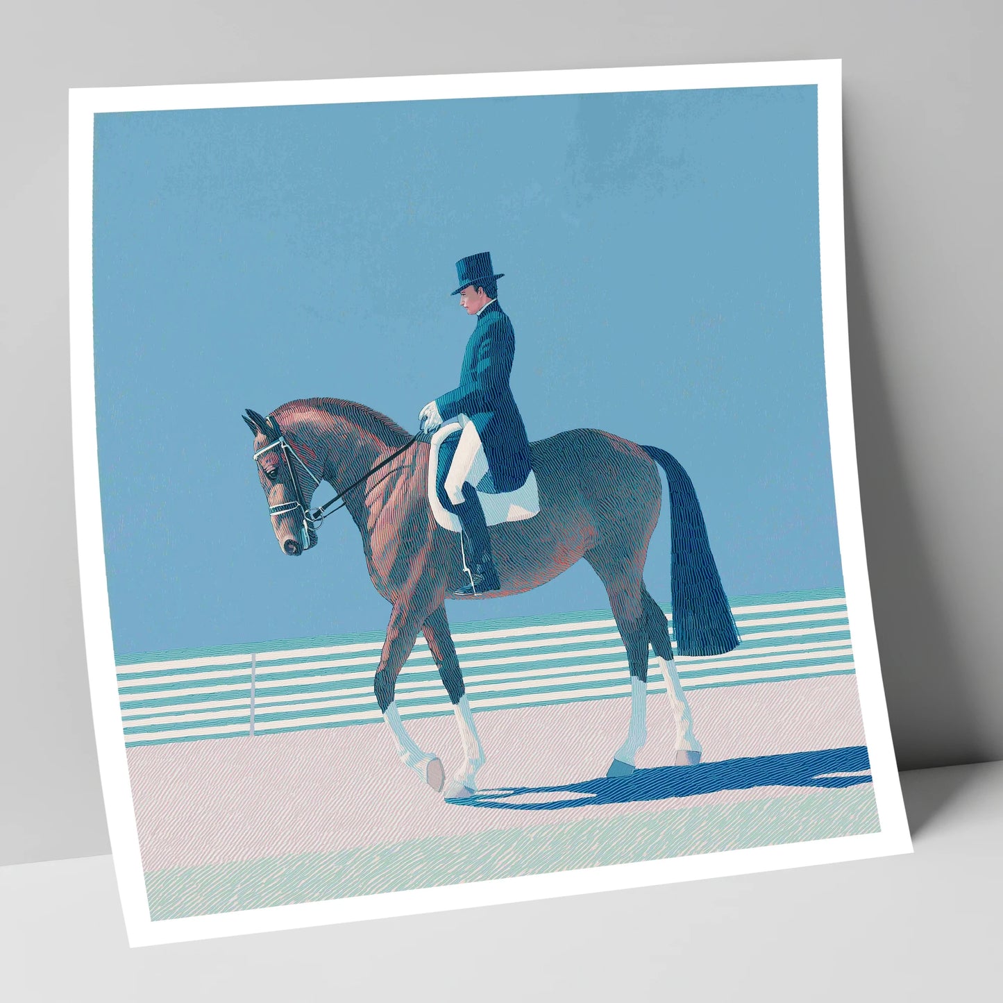 Classical Dressage Elegance dressage horse art print