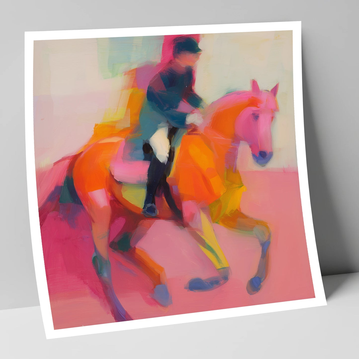 Abstract Dressage Rhythm dressage horse art print