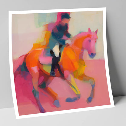 Abstract Dressage Rhythm dressage horse art print